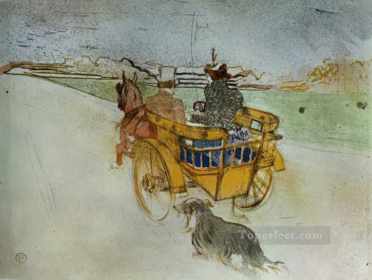 la charrette anglaise the english dog cart 1897 Toulouse Lautrec Henri de Oil Paintings